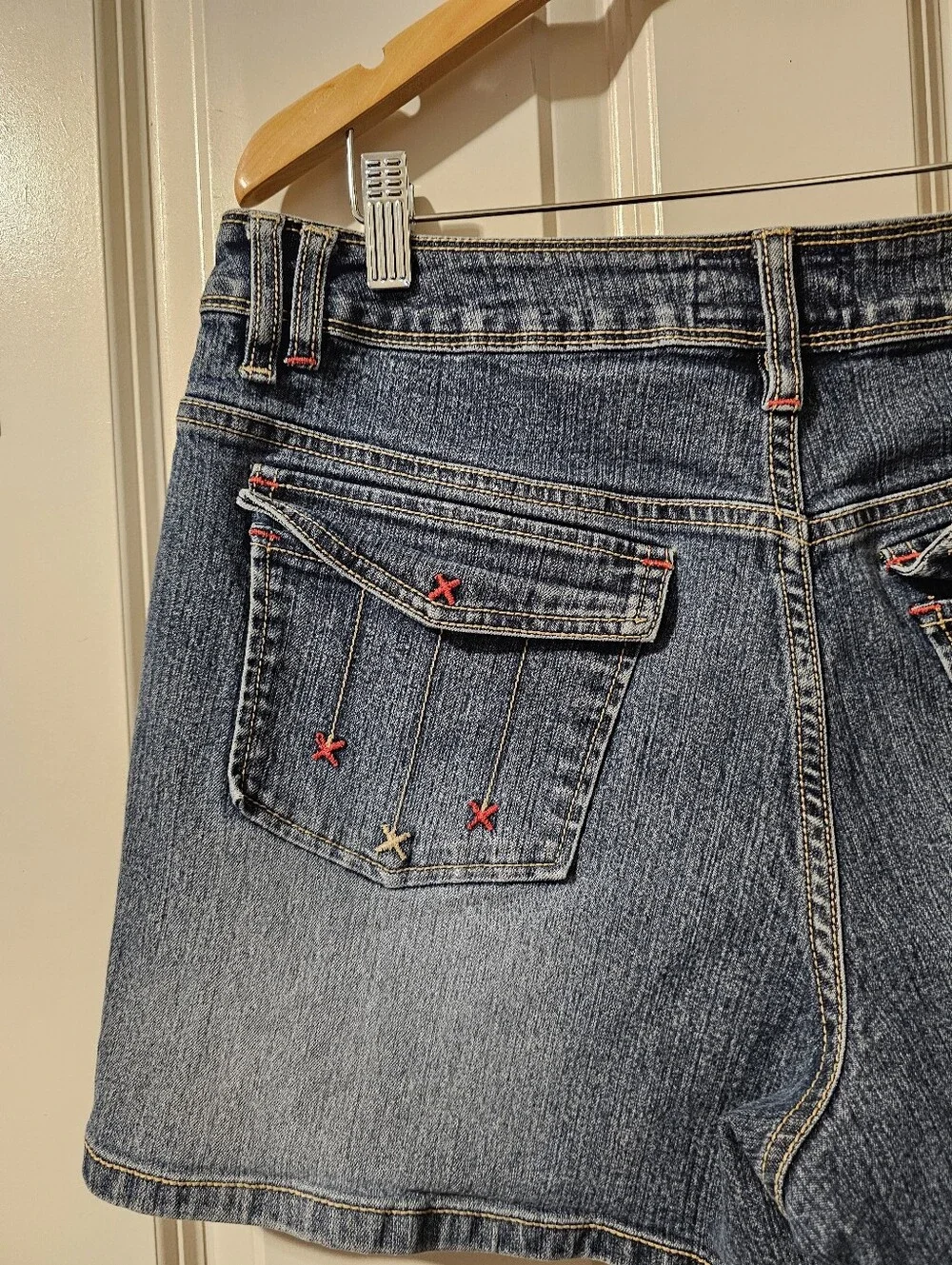 L.A. Blues Dark Blue Denim Jean Shorts Sz 14